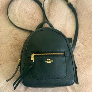 COACH Andi Black Leather Backpack Mint Condition✨